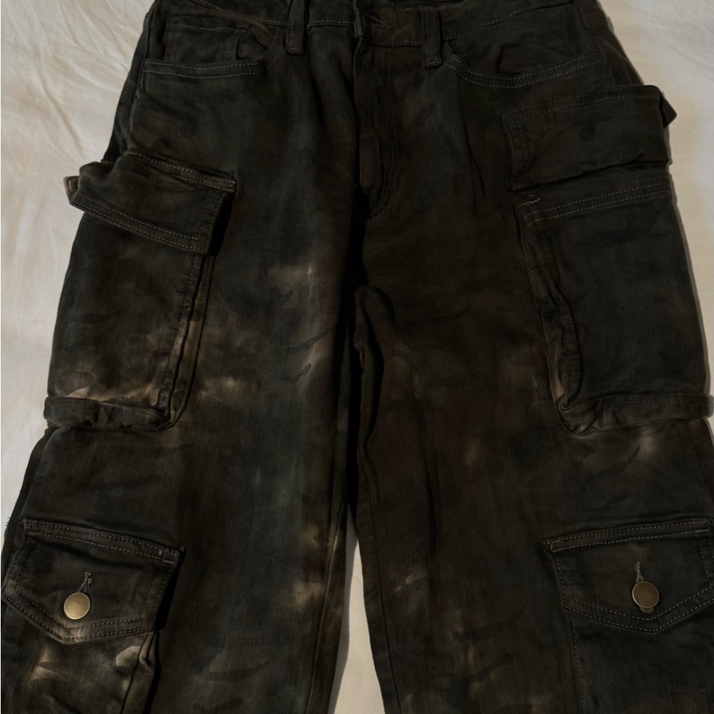 Fashion Nova Dark Green Jeans - Picture 2 of 5